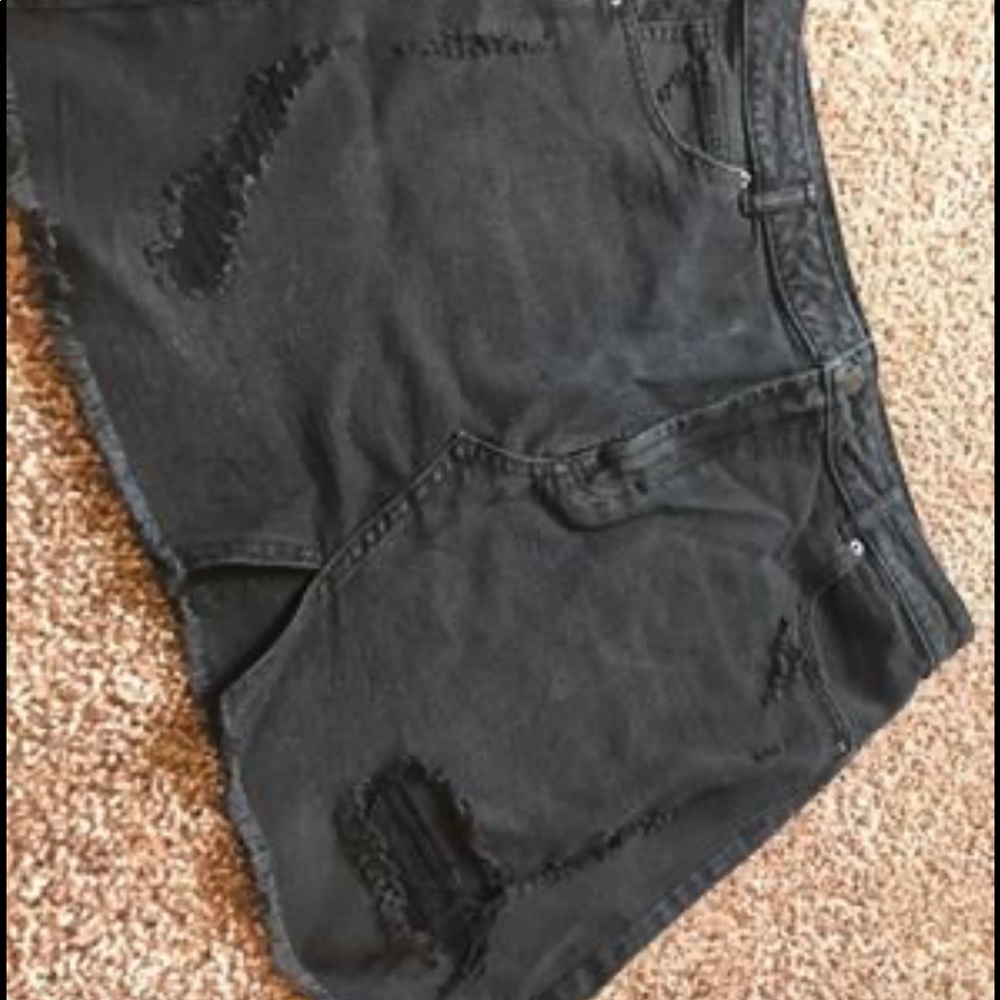 Black Jean skirt